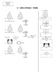 English Worksheet: Christmas Tree song