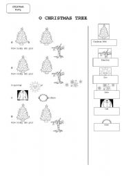 English worksheet: Christmas Tree song