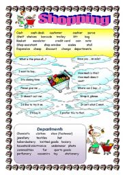 English Worksheet: Shopping