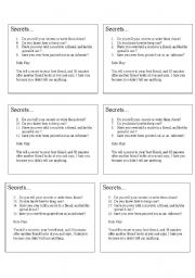 English Worksheet: Everybody has secrets, sometimes they are dirty....