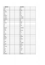English Worksheet: Describing Adjectives