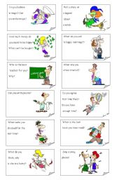 English Worksheet: Communicative Game. Part 2.