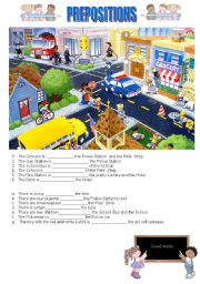 English Worksheet: PREPOSITIONS