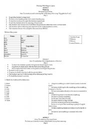 English Worksheet: Big girls