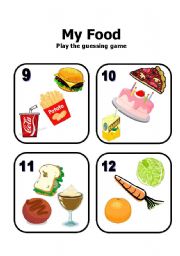 English Worksheet: guessing game 3rd set