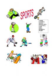 English worksheet: SPORTS