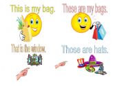 English Worksheet: these, this, those, that