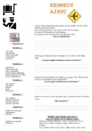 English Worksheet: kennedy airport