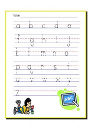 alphabet practice sheets - ESL worksheet by ninabonita