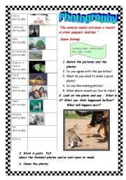 English Worksheet: Photography.