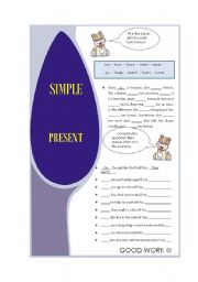 English Worksheet: Simple Present