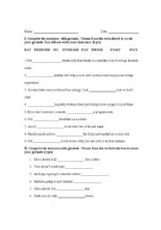 English Worksheet: gerund worksheet