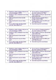 English Worksheet: Preferences/Conditionals