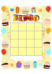 Blank Bingo
