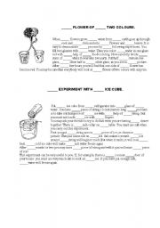 English Worksheet: Two Experiments (Articles)
