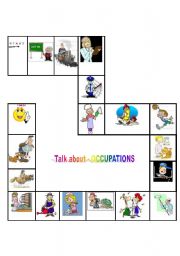 English worksheet: Talk Abot- Occupations