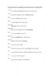 English worksheet: AMERICAN SLANGS