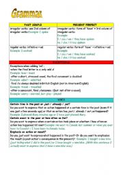 English Worksheet: past simple vs present perfect