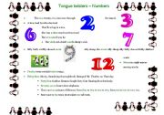 English Worksheet: Tongue twisters