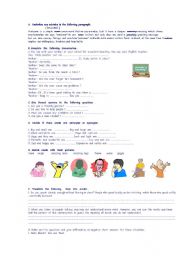 English Worksheet: sign  language