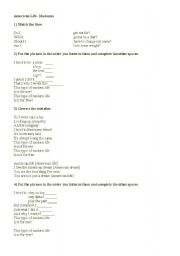 English worksheet: AMERICAN LIFE- MADONNA