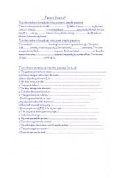 English worksheet: Passive Voice 