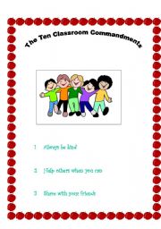 the ten classroom commandments