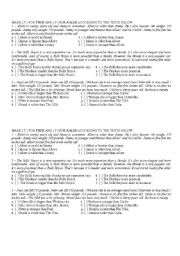 English Worksheet: comparatives