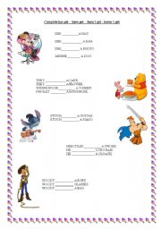 English Worksheet: have got -  has got