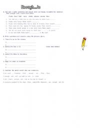 English worksheet: enough  ...to