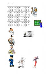 English Worksheet: jobs