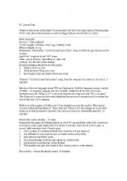 English Worksheet: P3 Lesson Plan