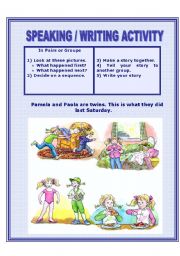 English Worksheet: Picture Story