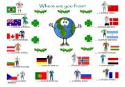 English Worksheet: WHERE ARE YOU FROM?