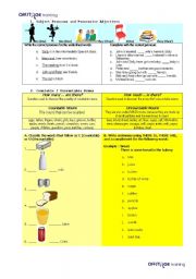 English Worksheet: Subject Pronouns and Possessive Adjectives + Count/Uncount Nound