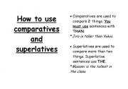 English worksheet: comparatives cards