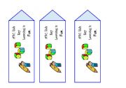 English Worksheet: ABC bookmark