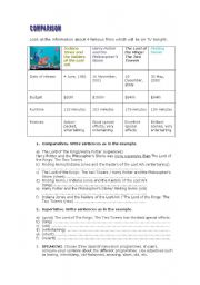 English Worksheet: COMPARISON