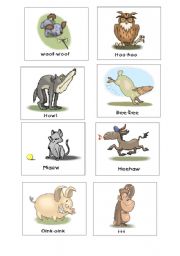 English Worksheet: Sounds of animals