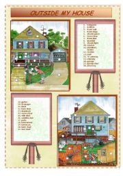 English Worksheet: OUTSIDE MY HOUSE