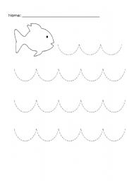 English Worksheet: fISH LINES