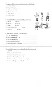 English Worksheet: Possessive Case