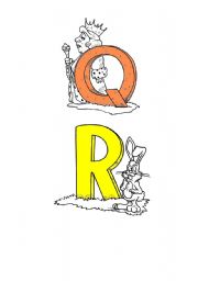 English Worksheet: Q and R Flashcards