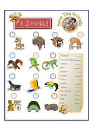 Wild Animals - Match Part - 3