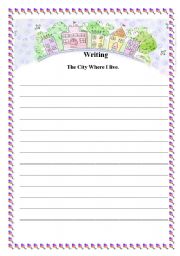 English Worksheet: writing