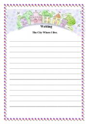 English Worksheet: writing