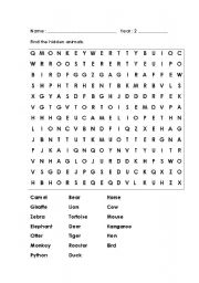 English worksheet: Word maze