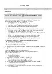 English Worksheet: phrasal verbs