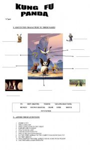 English Worksheet: MOVIE TIME - KUNG FU PANDA