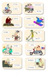 English Worksheet: Present Perfect Continuous cards 2